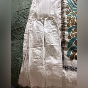 Everlane Full Length White Pants